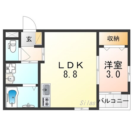 レーヴ茨木元町の物件間取画像